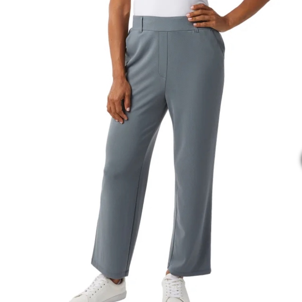 NWT 32 Degrees Straight-Leg Ponte Pants in Slate Blue